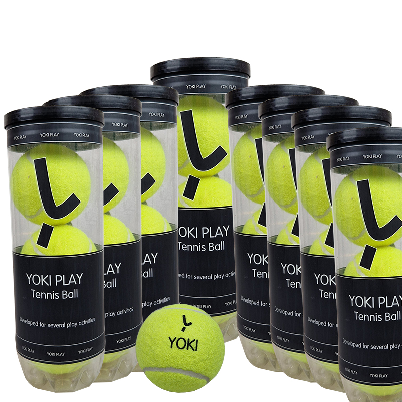 Brännboll / Tennisboll Yoki Play, Storpack 24 st